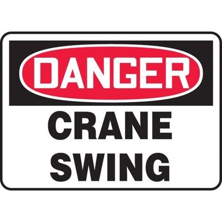 OSHA DANGER SAFETY SIGN CRANE SWING MCRT005XV